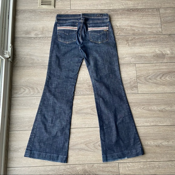 Citizens of Humanity COH Stretch Wide Leg Embroidery Cape Cod 244 Jeans - Picture 9 of 15